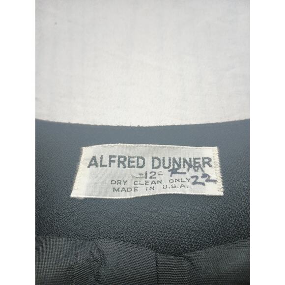 Vintage Alfred Dunner Made in USA Black Gold button Blazer Women Size 12 - Picture 3 of 4